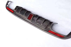 BS carbon fiber front lip rear diffuser for W205 c63 c43 c200 c250 coupe LED diffuser