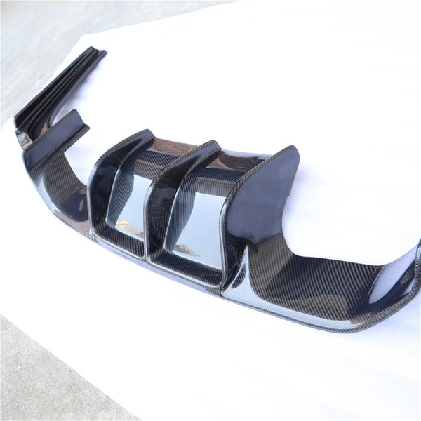 Carbon fiber bmw VT style car bumpers body kit rear diffuser 3 pcs for F82 M4 F80 M3