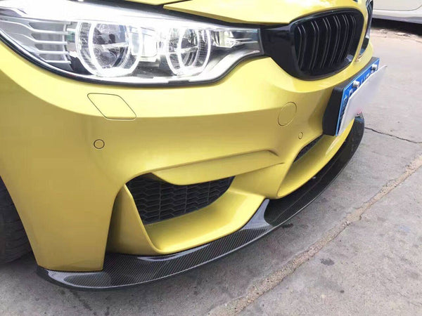 Hi-Q front carbon fiber bumper lip 3D style for 4 series F80 M3  F82 M4