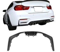 Carbon fiber 3D style rear bumper diffuser for M3 M4 F80 F82