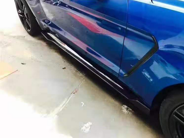 CMST style carbon fiber side skirts for Ford Mustang 2015-2020