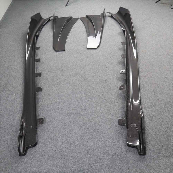 Carbon Fiber  Side Skirts Front splitter For i8 Body Kit