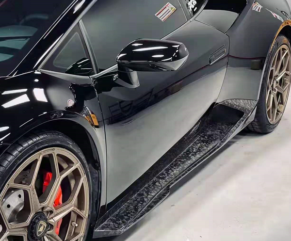 V style Forged Carbon fiber side skirts for LP580 LP610 EVO