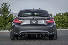 V Style carbon fiber rear bumper lip rear diffuser For F87 M2
