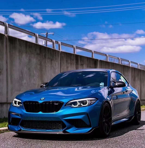 MP style carbon fiber front lip for F87 M2 M2C 2018+