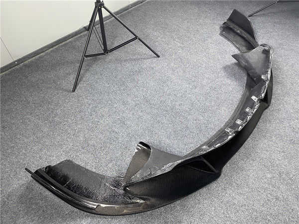 V design carbon fiber front lip for Mclaren 720s front splitter