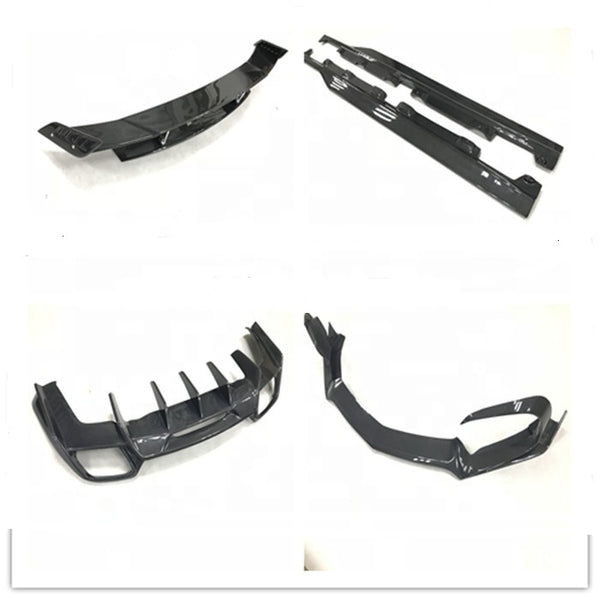 carbon fiber front lip side skirts rear diffuser spoiler for AMG GTS  RENNTECH