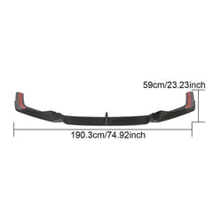 Dry carbon fiber front lip for Audi RS7-C8 RS7 front splitter front bumper exhaust