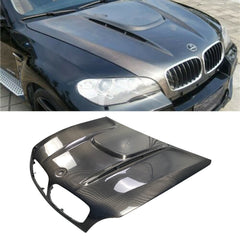 HM Style Carbon Fiber front Hood Bonnet Fits E70 E71 X5M X6M 2008-2014