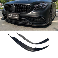 ED1 style carbon fiber body kit fins for W222 S-class S63 S65 2door