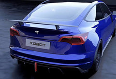 Tesla Model 3 robot high-kick spoiler