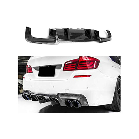 V style 5 series F10 M5 M tech Carbon fiber rear bumper diffuser