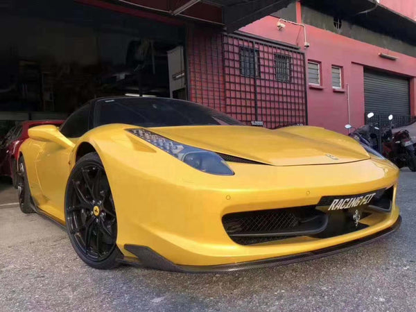 458 Carbon Fiber AP Style Front bumper lip