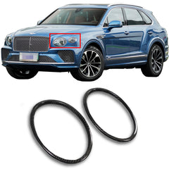 Dry carbon sticker new bentley bentayga headlights taillight, door trim carbon fiber trim