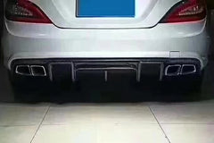 R style Carbon Fiber rear diffuser for CLS-CLASS W218 CLS63 rear bumper splitter lip