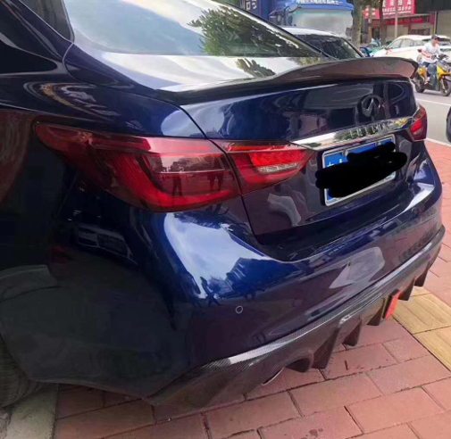 Carbon Fiber Front Lip For Q50 Q50S Q50L facelift 2018-2020