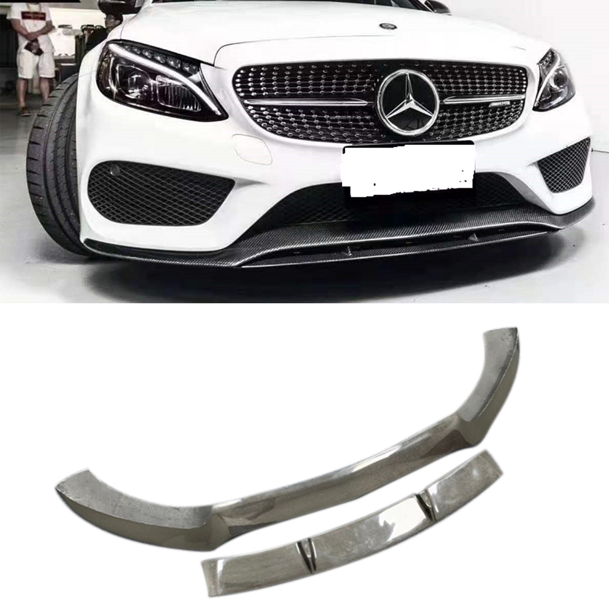 C43 amg clearance front lip