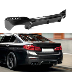AC style carbon fiber rear bumper diffuser lip for 5series G30 G38 2017-2019
