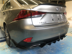 Artisan style carbon fiber  rear diffuser for Lexus IS