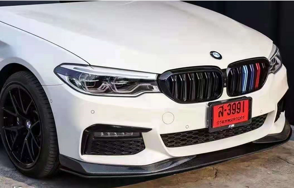 AC style carbon fiber front bumper lip for 5 series G30 G38 2017-2019