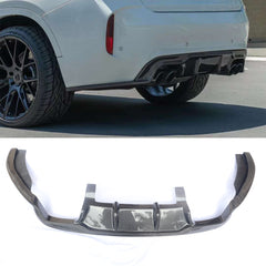 3D style Carbon Fiber Rear Diffuser for F85 X5M F86 X6M 2014-2018