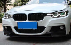 MP style carbon fiber front lip side skirts rear diffuser spoiler for 3 series F30 F35