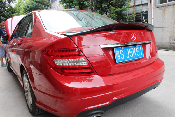 Rear Trunk Spoiler  Fit For BENZ W204 Sedan W204 Spoielr 2007-2014
