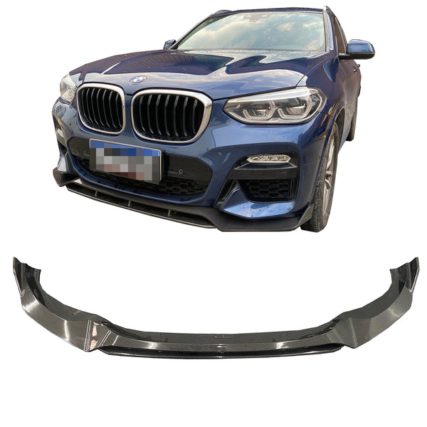 Carbon fiber front lip for X3 G01 G08 front bumper lip