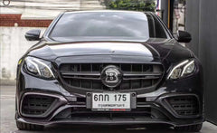 BS style  Carbon Fiber Front Bumper Lip Spoiler for Benz W213 E63 AMG 2017 - 2019