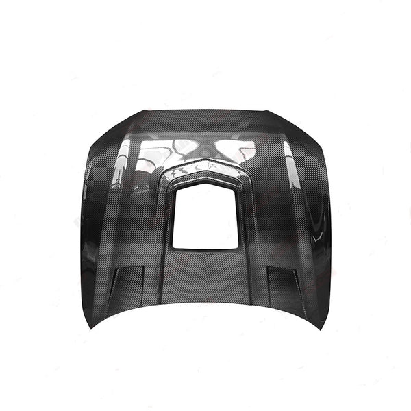 Darwin  PRO Black Sails Style Carbon Fiber transparent hood bonnet For RS6 S6 A6