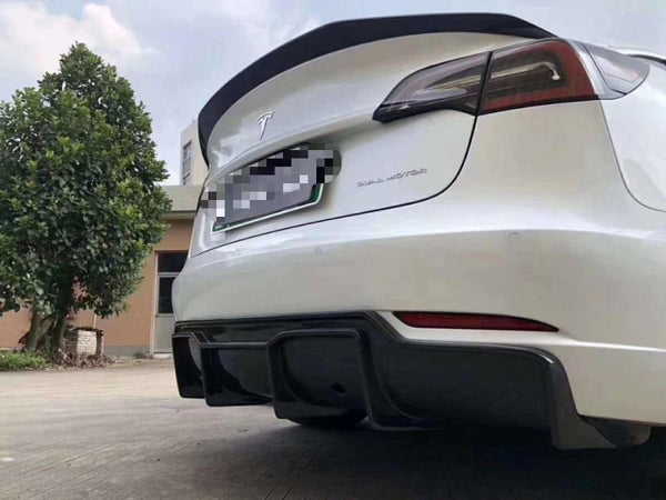 RPMtesla`S Supplier CMST style carbon fiber spoiler for  model 3