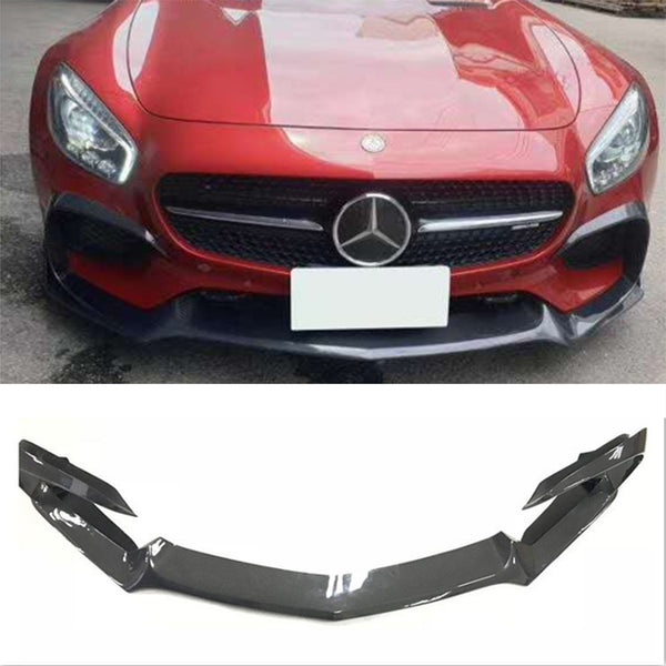 R style car front lip bumper spoiler Carbon fiber front bumper lip for AMG GT GTS