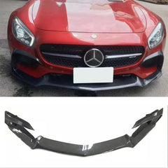 R style car front lip bumper spoiler Carbon fiber front bumper lip for AMG GT GTS