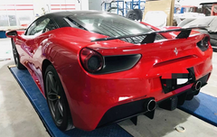 Novitec Style Carbon Fiber Car Rear Wing Spoiler For 488 GTB
