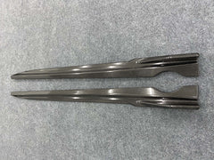 X5 G05 modified Black Samurai style carbon fiber side skirt fit for X5 G05