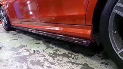 Carbon Fiber W204 Side Skirts for C Class W204 C204 C63 AMG 2012 UP