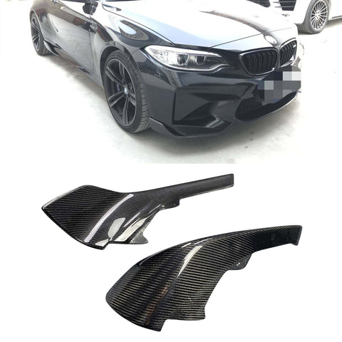 F87 M2 M2C 2014+ Carbon Fiber Front Bumper Splitter Front Bumper Corner Protection Body Kits 2014-2018