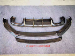 Carbon Fiber Rear Diffuser for A3 Sline S3 Sedan 4 door Not A3 Standard 2017-19