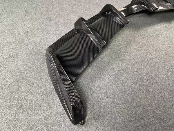 V style carbon fiber rear diffuser for porsche cayman 981 gt4  rear bumper lip