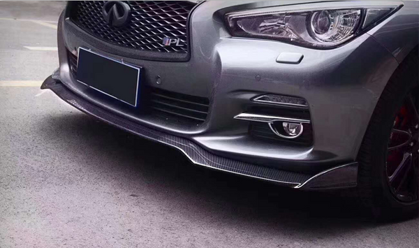 Carbon Fiber Front Lip For Q50 Q50S Q50L facelift 2018-2020