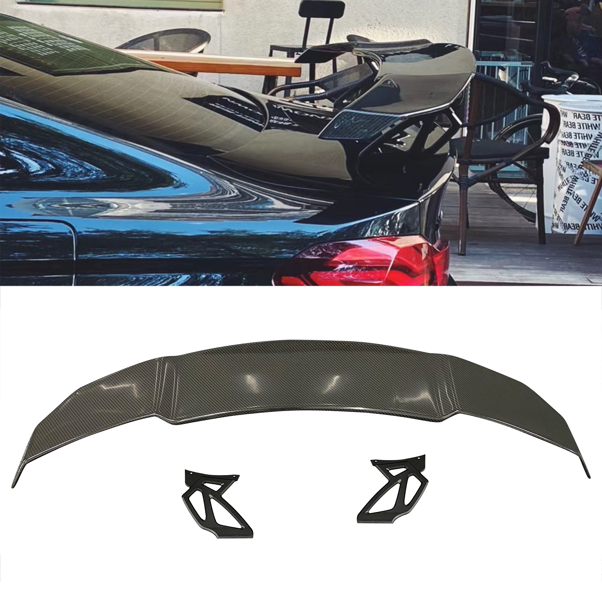 Dry carbon fiber V style spoiler for F82 M4 F80 M3 f87 m2 e92