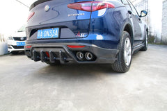Carbon fiber car bumpers rear diffuser for Alfa Romeo Stelvio