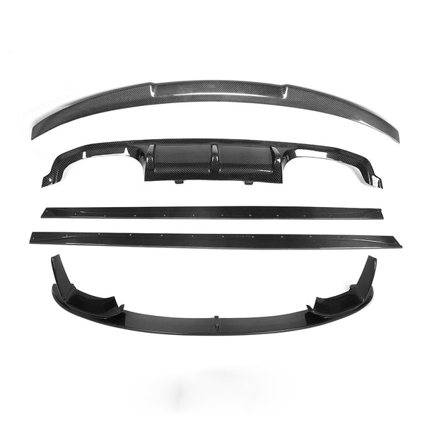 Carbon Fiber 4 Series M4 Car Bumper body kit for  F32 F82 front lip Rear Diffuser Side Skirts spoiler