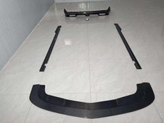 Carbon fiber front lip, side skirts, rear diffuser for dodge challenger front splitter