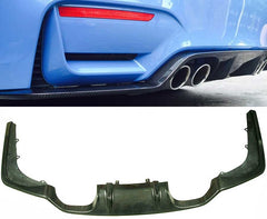 Carbon fiber 3D style rear bumper diffuser for M3 M4 F80 F82