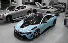 Carbon fiber front lip side skirt rear diffusion wing for BMW I8