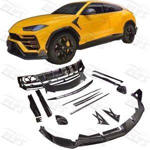 mansori style carbon fiber front lip side skirts rear diffuser wing for lamborghini URUS