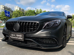 ED1 style carbon fiber body kit fins for W222 S-class S63 S65 2door