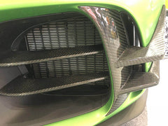 carbon fiber front bumper trim insert for AMG GTR