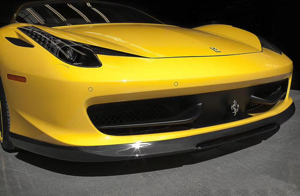 Carbon front bumper air splitter for ferrari 458 ITALIA AND SPIDER front lip